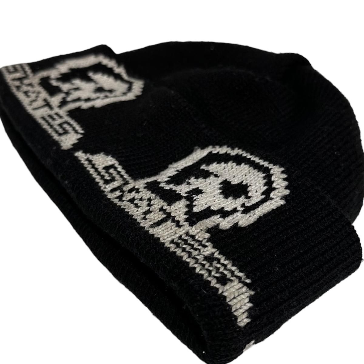 カナダ製 00s SKULL SKATES Logo Knit Cap 黒 スカルスケーツ ニット