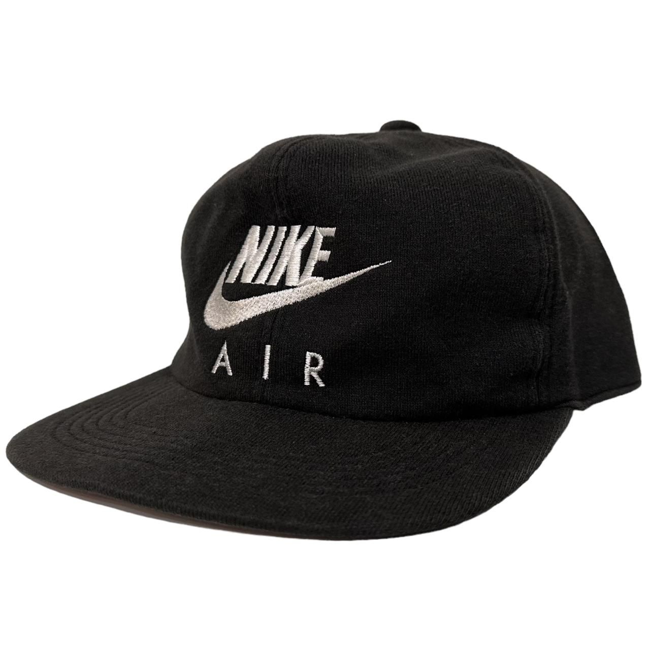 90s NIKE Logo Sweat 6 Panel Cap 黒 ナイキ 6パネルキャップ