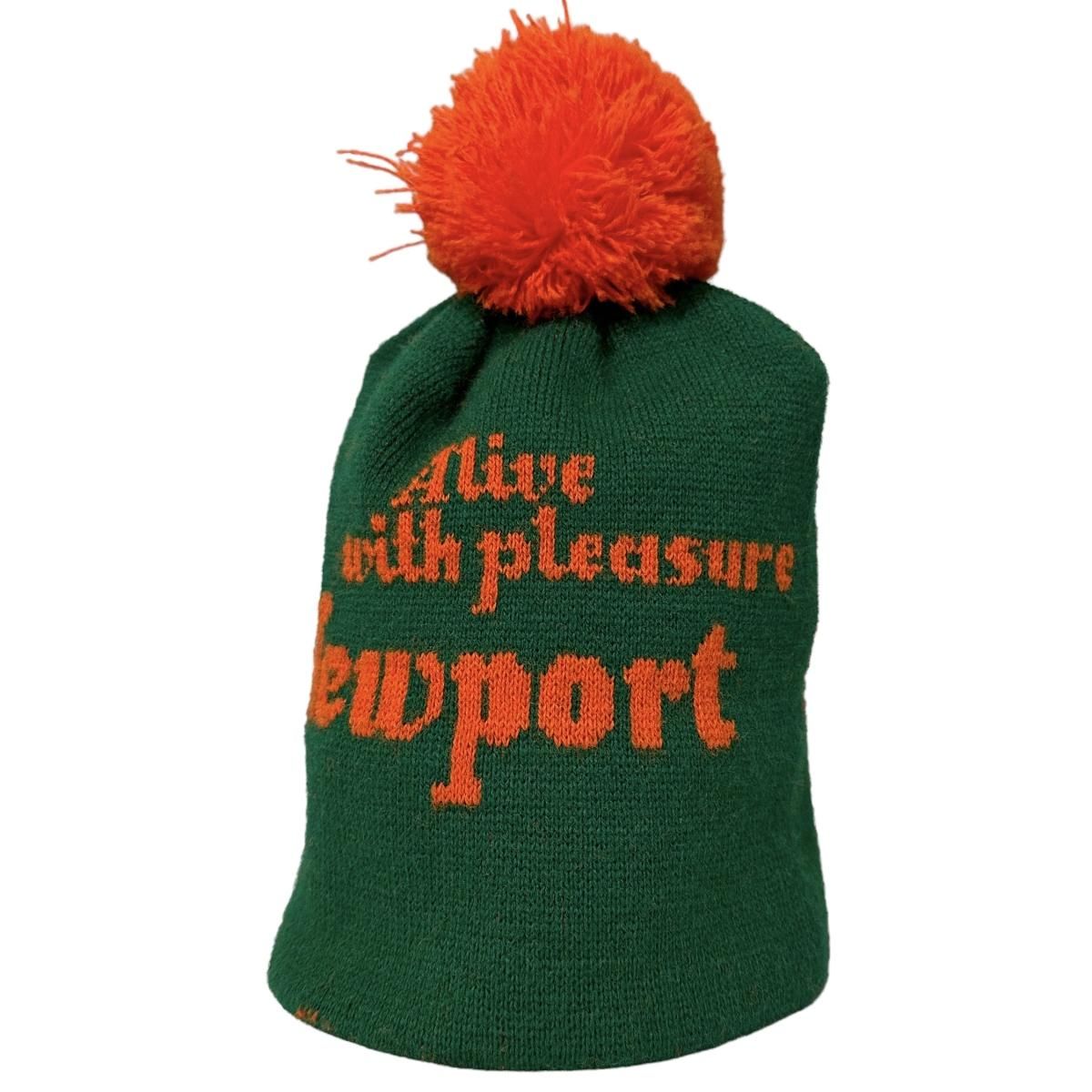 80s~90s Newport Logo Knit Cap 緑オレンジ ニューポート ニット 80s~90s Newport Logo Knit Cap 緑オレンジ ニューポート ニット