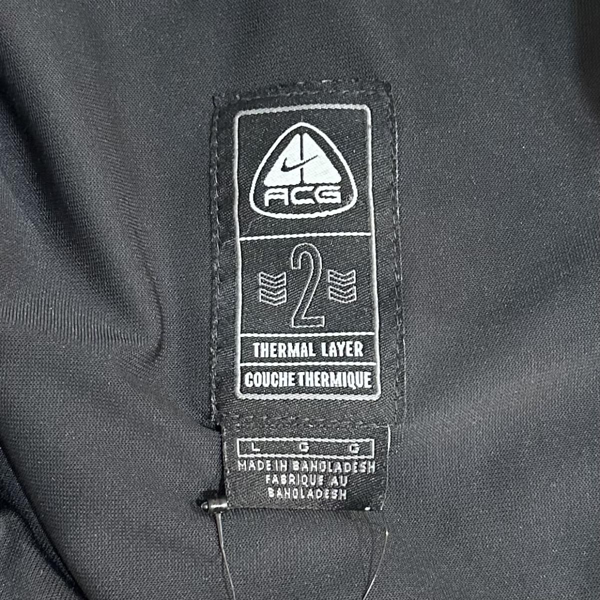 03年製 NIKE ACG Zip-Up Padding Jacket 黒 L 00s ナイキ 03年製 NIKE ACG Zip-Up Padding Jacket 黒 L 00s ナイキ