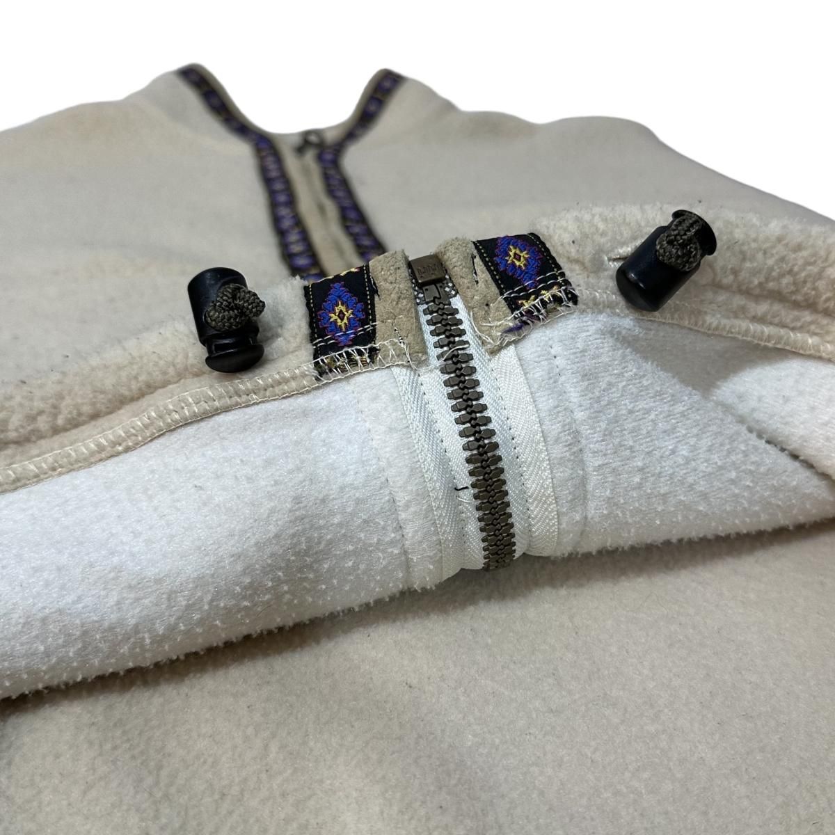 USA製 90s alf Tyrolean Tape Fleece Jacket ナチュラル L USA製 90s alf Tyrolean Tape Fleece Jacket ナチュラル L