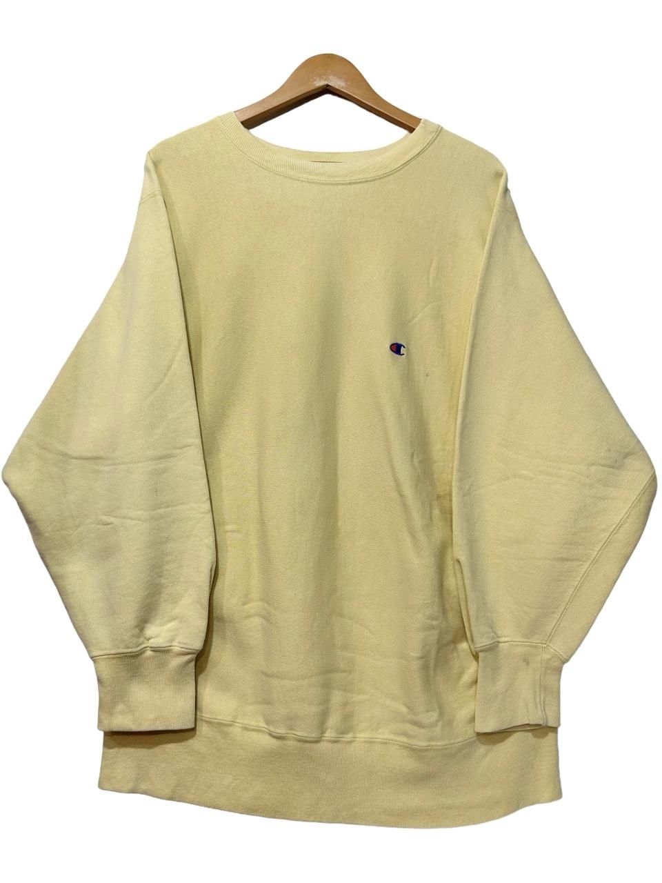 USA製 80s Champion Reverse Weave Sweatshirt 黄 XL チャンピオン ...