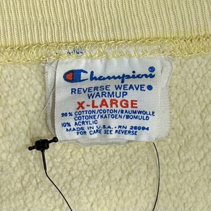 USA製 80s Champion Reverse Weave Sweatshirt 黄 XL USA製 80s Champion Reverse Weave Sweatshirt 黄 XL