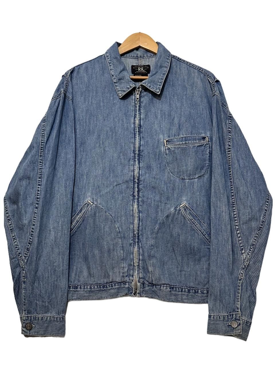 USA製 90s RRL 91-B Type Denim Work Jacket 薄青 L ダブルアールエル 91B タイプ ワークジャケット デニム  ブルゾン 三ツ星タグ ラルフローレン 古着 - NEWJOKE ONLINE STORE