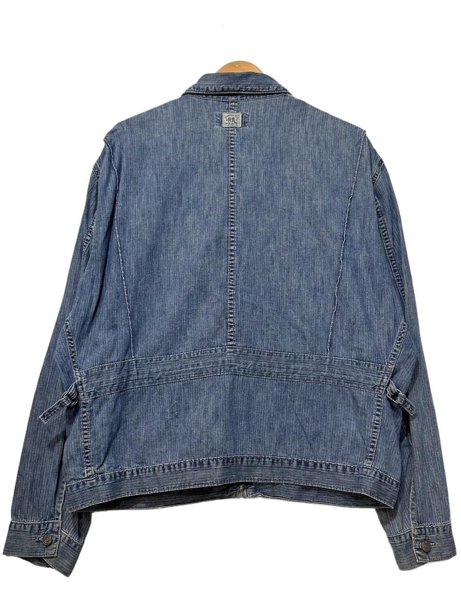 USA製 90s RRL 91-B Type Denim Work Jacket 薄青 L ダブルアールエル 91B タイプ ワークジャケット デニム  ブルゾン 三ツ星タグ ラルフローレン 古着 - NEWJOKE ONLINE STORE