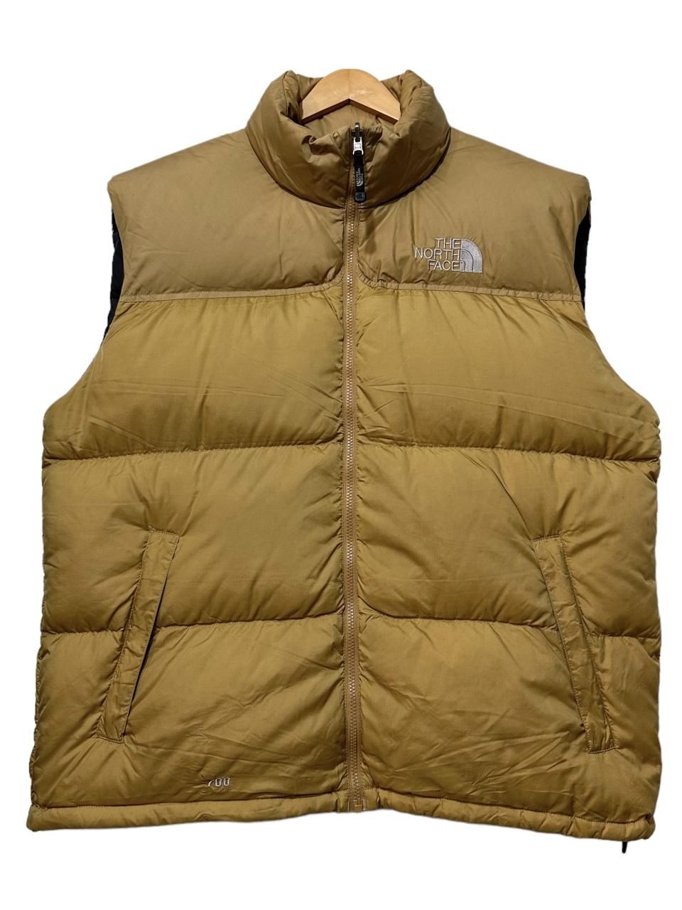 THE NORTH FACE Nuptse Vest 金茶 XXL ノースフェイス ヌプシベスト ダウンベスト ゴールド ブラウン 古着 -  NEWJOKE ONLINE STORE