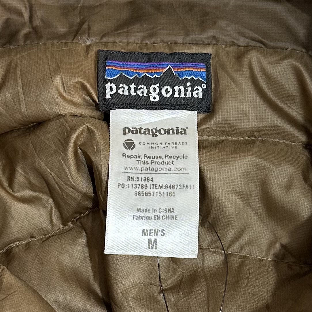 11年製 patagonia Down Sweater 茶 M パタゴニア ダウンセーター