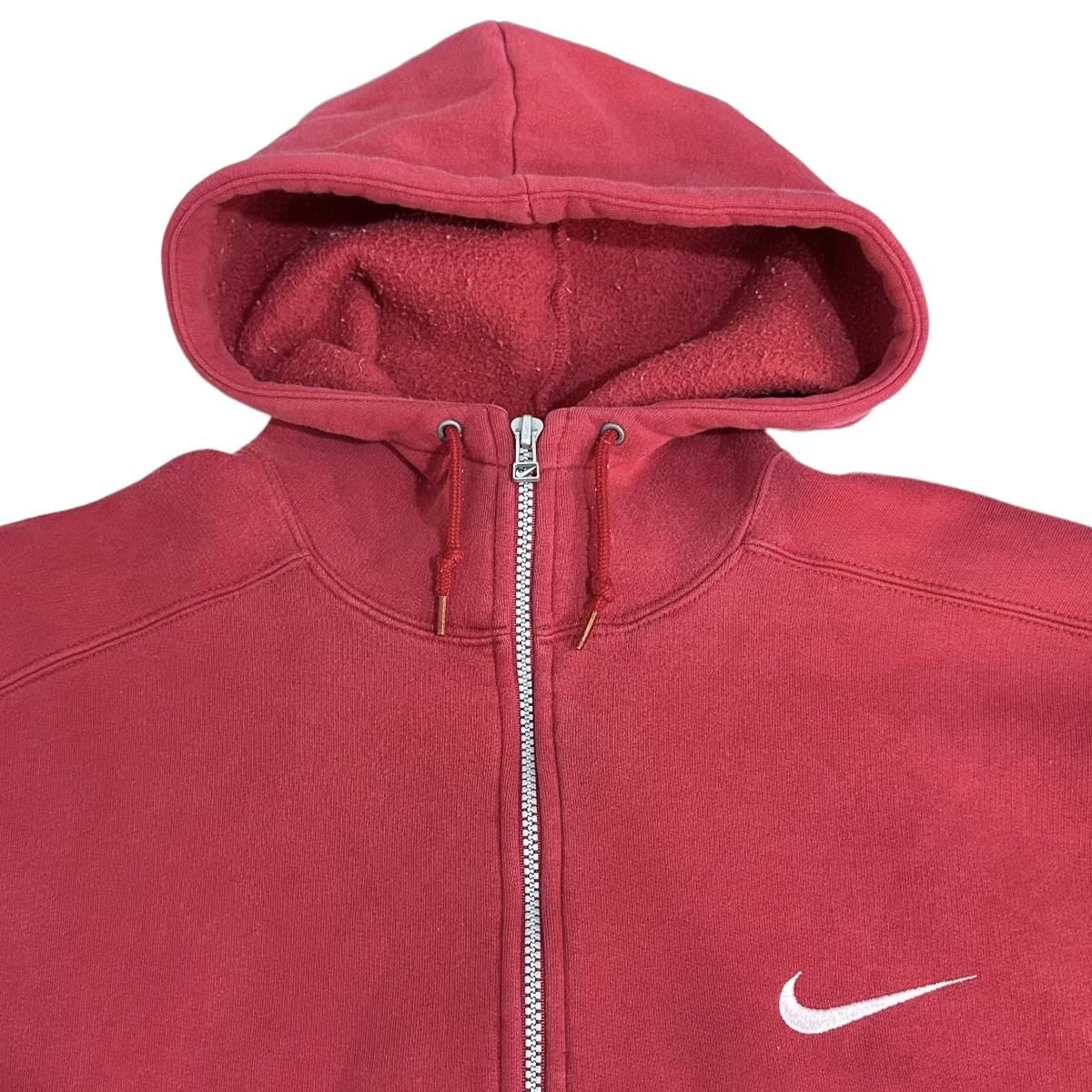 90s NIKE Half-Zip Pullover Sweat Hoodie 赤 XL ナイキ プルオーバー