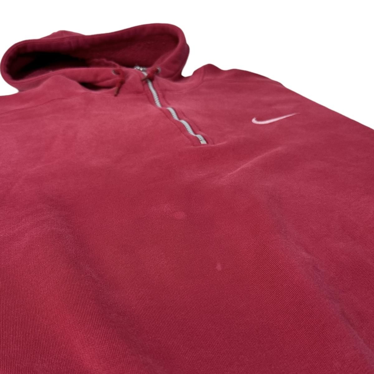 90s NIKE Half-Zip Pullover Sweat Hoodie 赤 XL ナイキ プル 90s NIKE Half-Zip Pullover Sweat Hoodie 赤 XL ナイキ プル