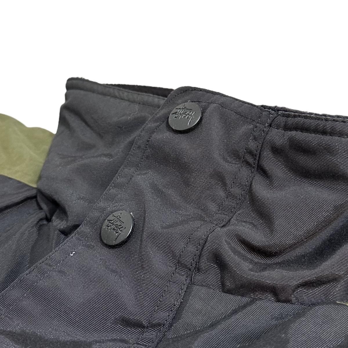 00s OLD STUSSY Nylon Padding Jacket 黒 L オールド 00s OLD STUSSY Nylon Padding Jacket 黒 L オールド