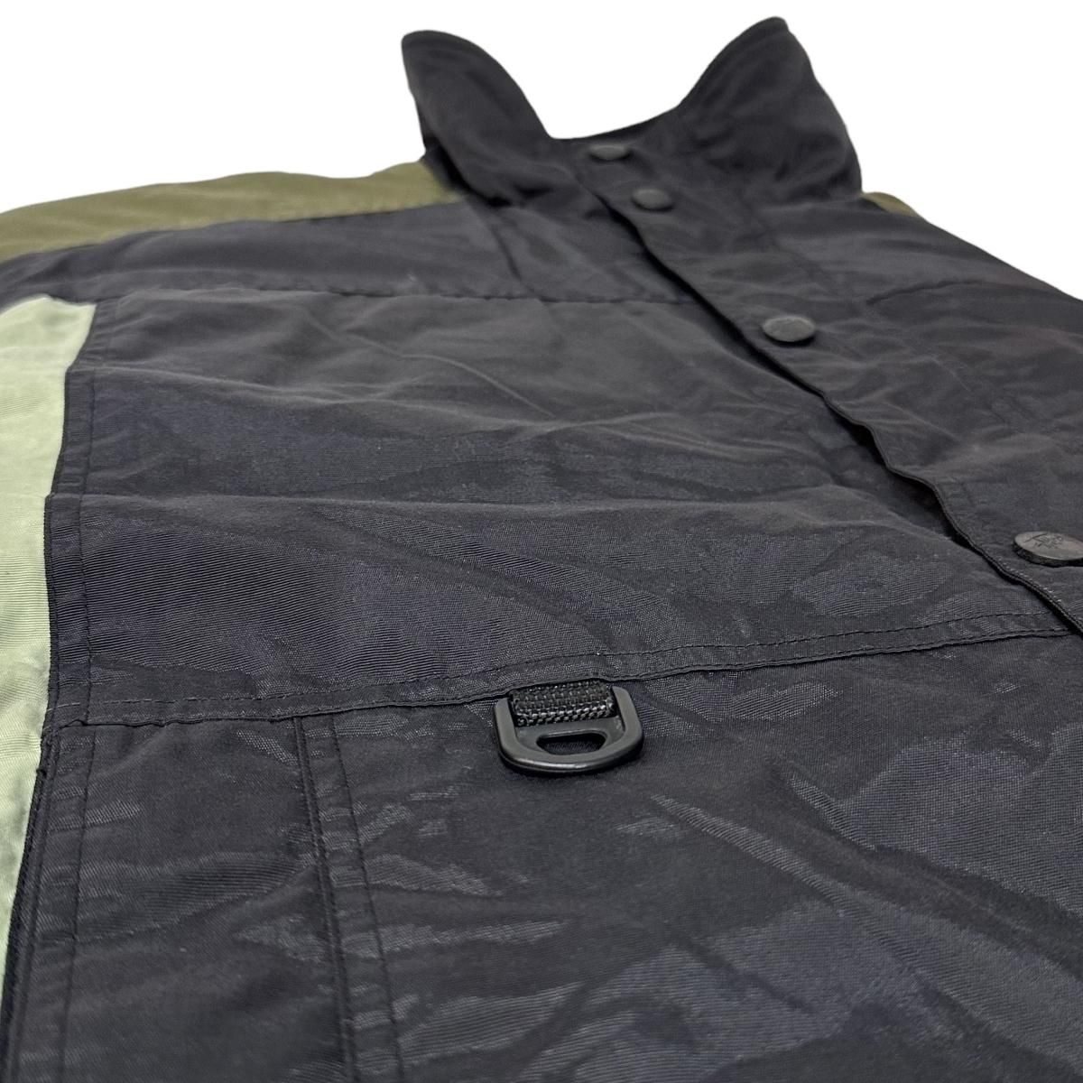 00s OLD STUSSY Nylon Padding Jacket 黒 L オールド