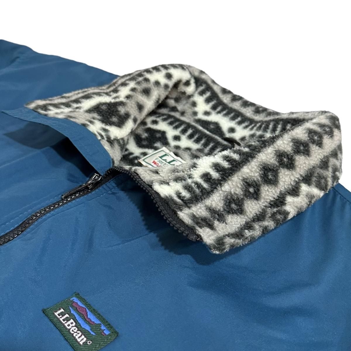 USA製 80s L.L.Bean Warm-Up Jacket 青 M エルエルビーン USA製 80s L.L.Bean Warm-Up Jacket 青 M エルエルビーン