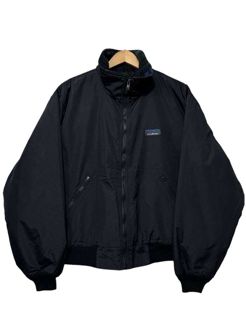 USA製 80s L.L.Bean Warm-Up Jacket 黒 M エルエルビーン ウォーム ...