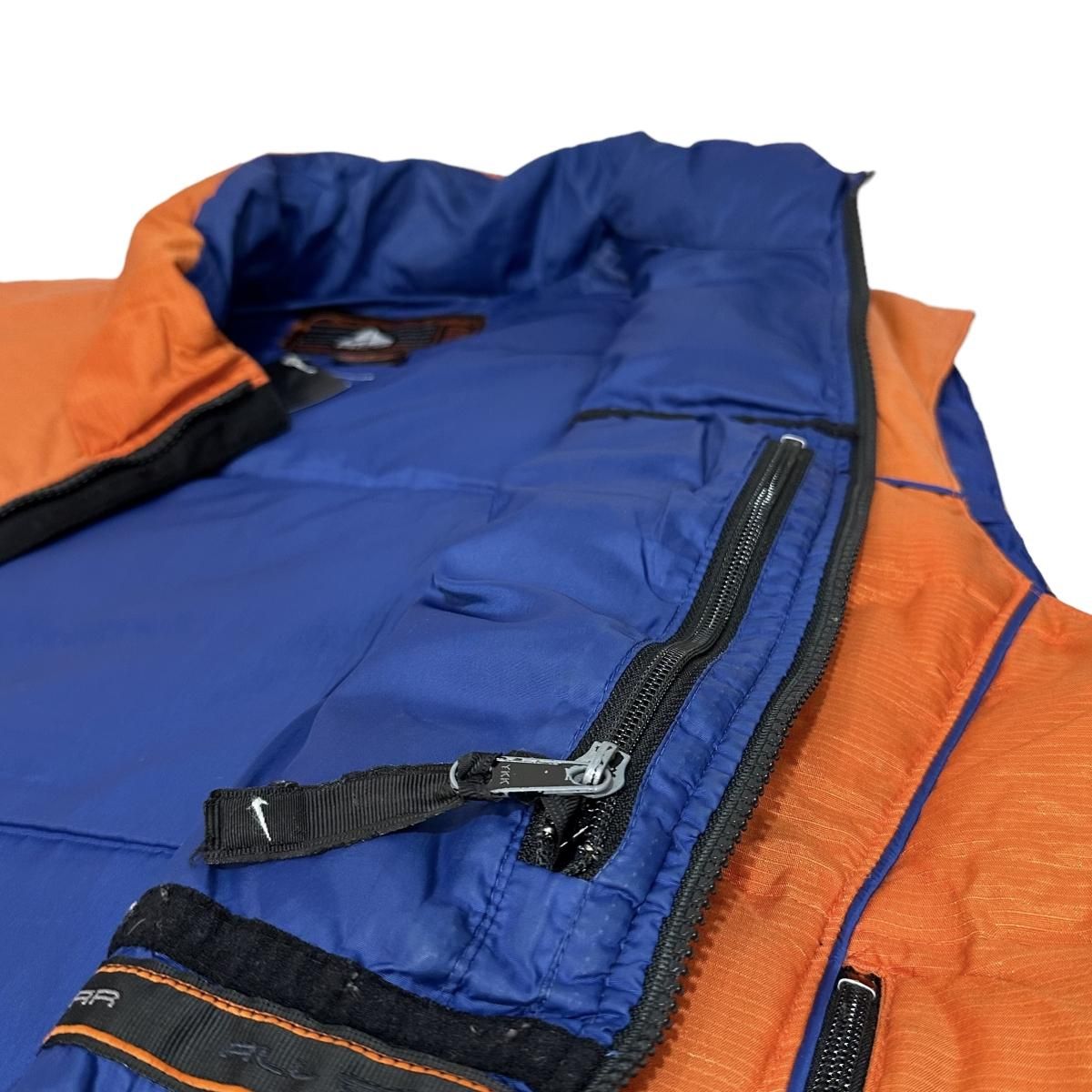 97年製 NIKE ACG Logo Down Vest オレンジ青 L 90s ナイキ 97年製 NIKE ACG Logo Down Vest オレンジ青 L 90s ナイキ