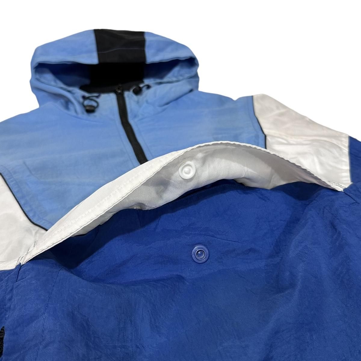 97年製 NIKE Nylon Anorak Parka 青白 M 90s ナイキ アノラック 97年製 NIKE Nylon Anorak Parka 青白 M 90s ナイキ アノラック