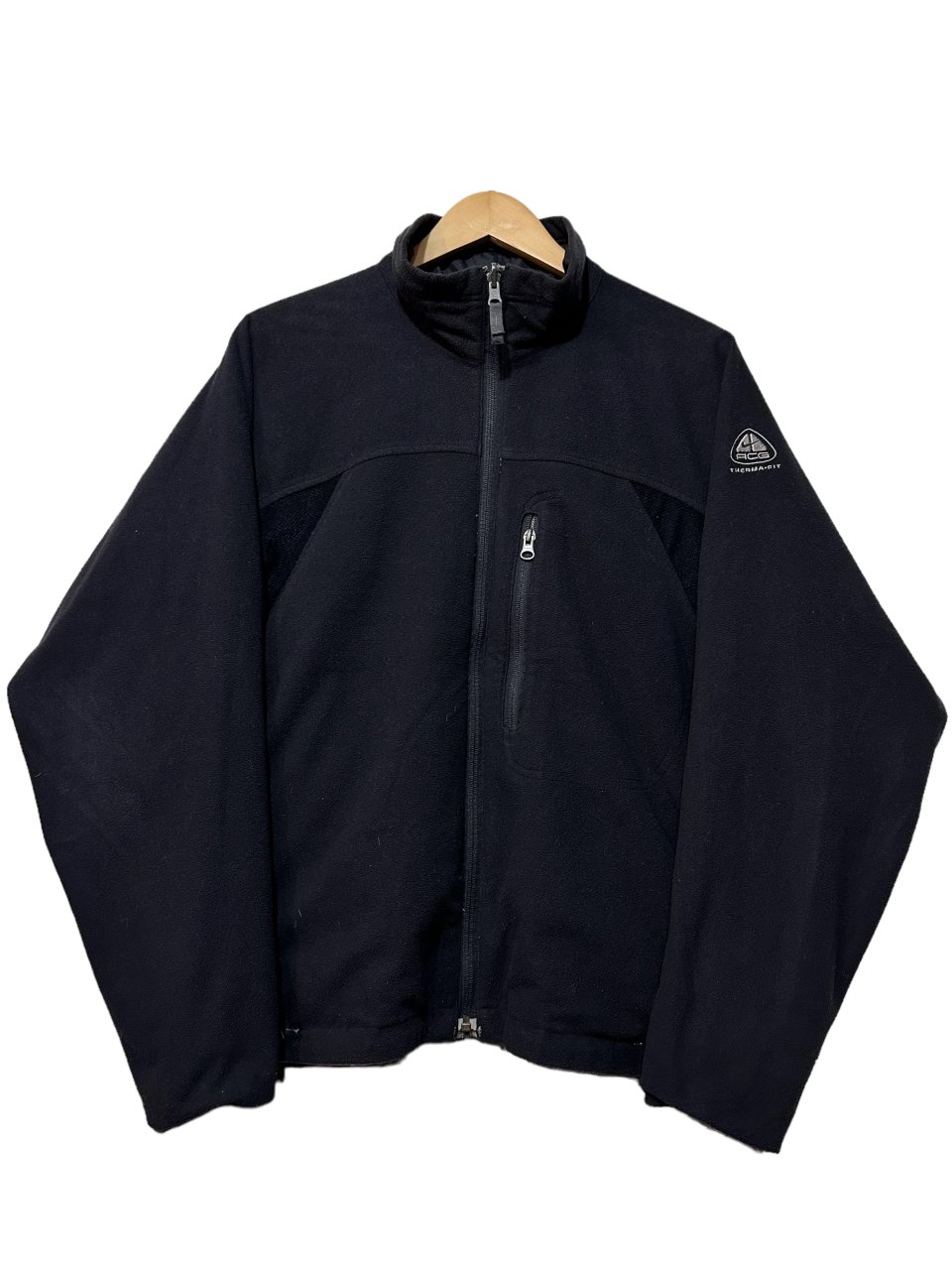 02年製 NIKE ACG Nylon × Fleece Reversible Jacket 黒灰 M 00s ナイキ