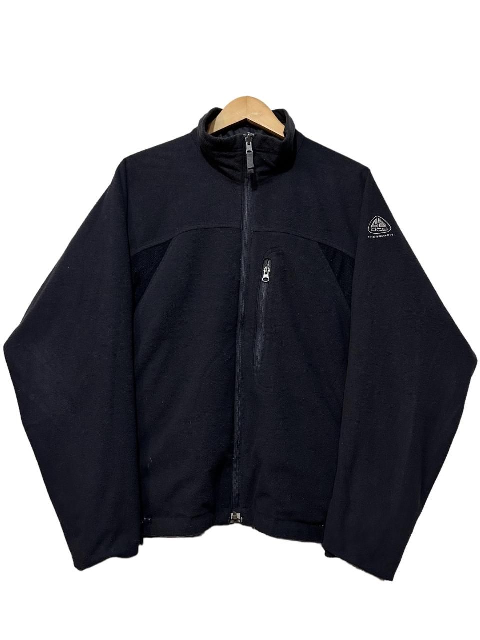 02年製 NIKE ACG Nylon × Fleece Reversible Jacket 黒灰 M 00s ナイキ エーシージー リバーシブル  ジャケット ナイロン フリース 古着 - NEWJOKE ONLINE STORE