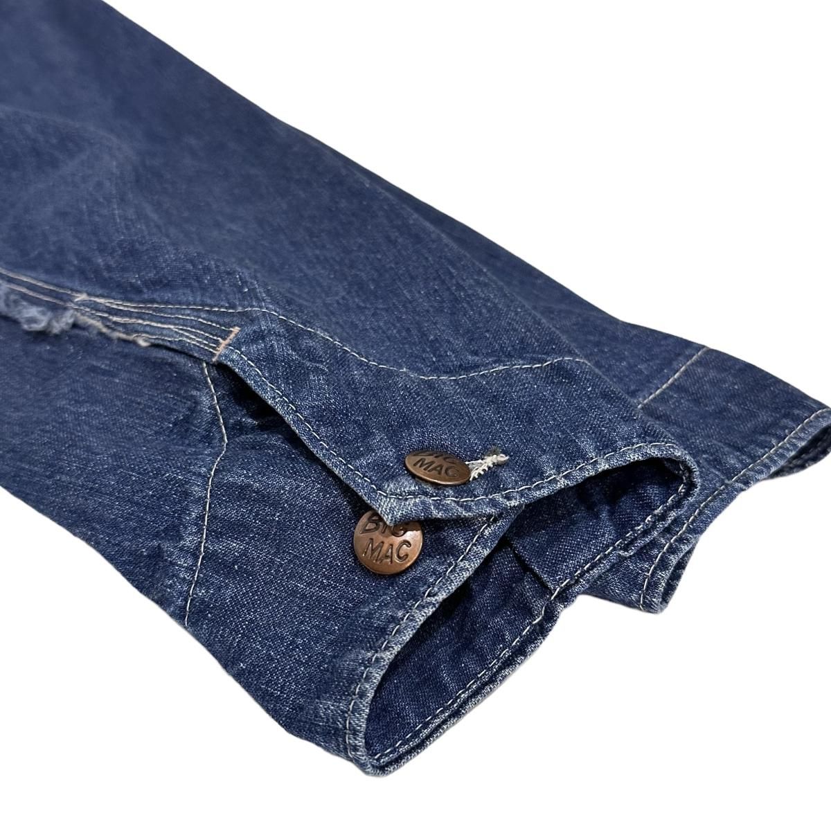 60s BIG MAC Denim Coverall 紺 XL相当 ビッグマック 60s BIG MAC Denim Coverall 紺 XL相当 ビッグマック