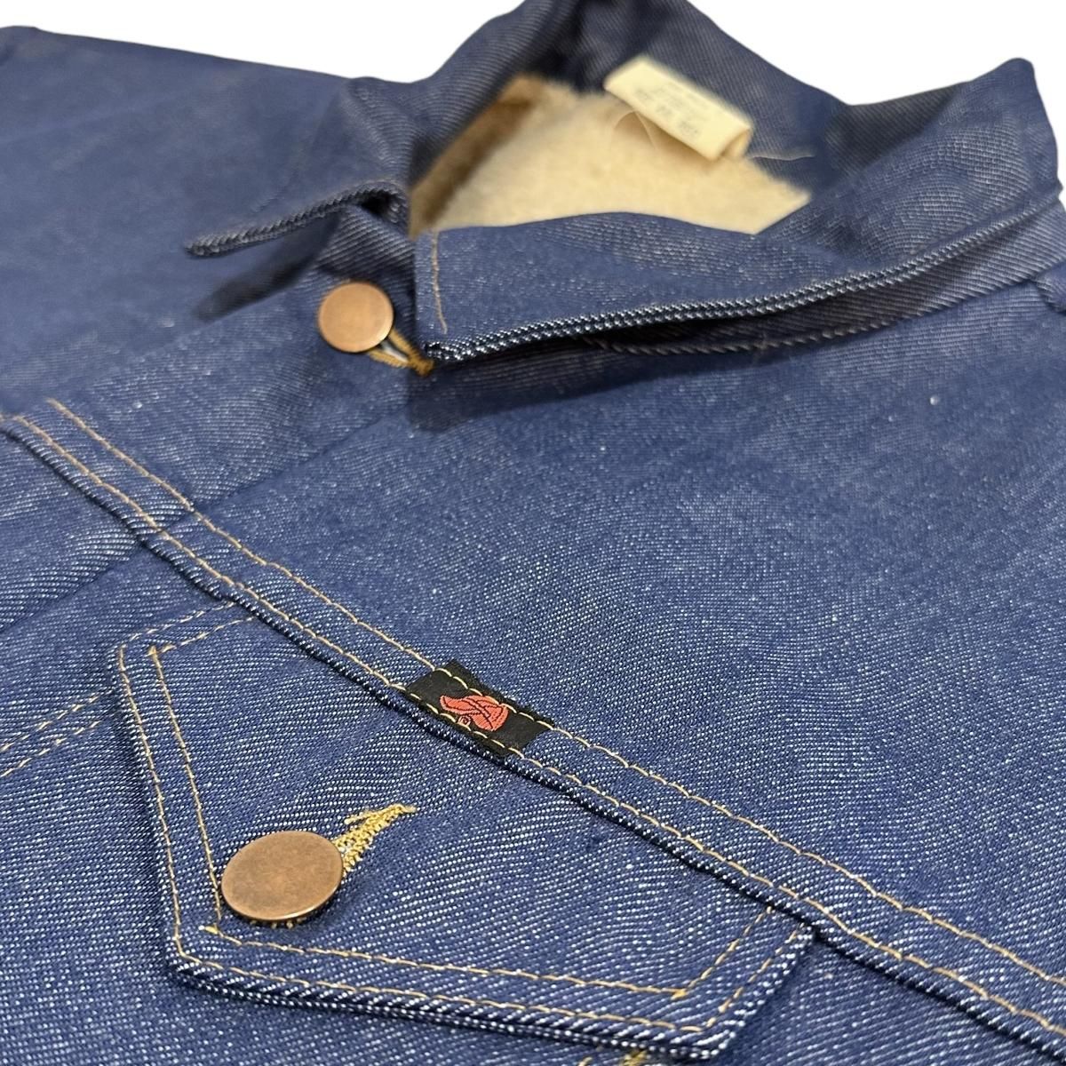 r.j.b デニム　ボア　ジャケット　size36 R.J.B 裏ボア デニムジャケット 36 フラットヘッド RJB