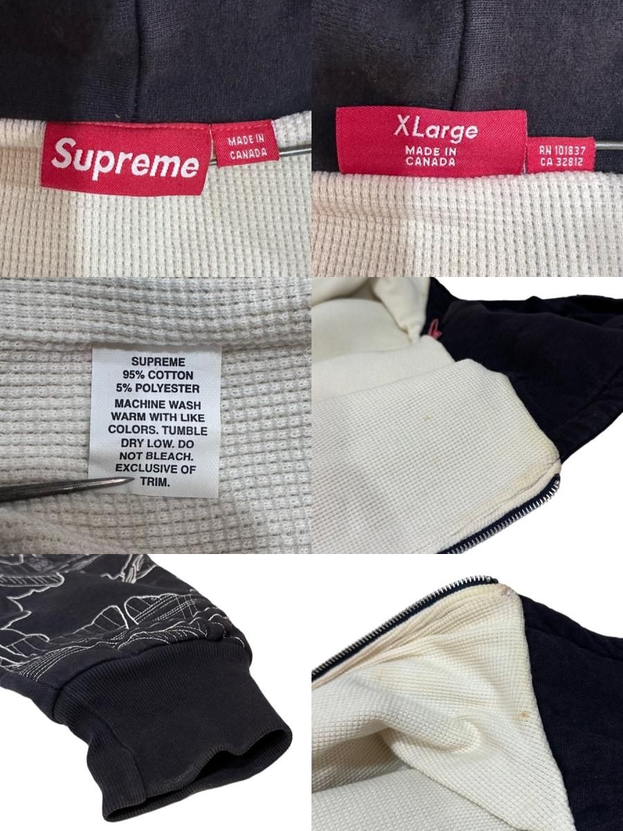 07AW OLD SUPREME Uptown Fullzip Hoodie 黒 XL 00s 07AW OLD SUPREME Uptown Fullzip Hoodie 黒 XL 00s