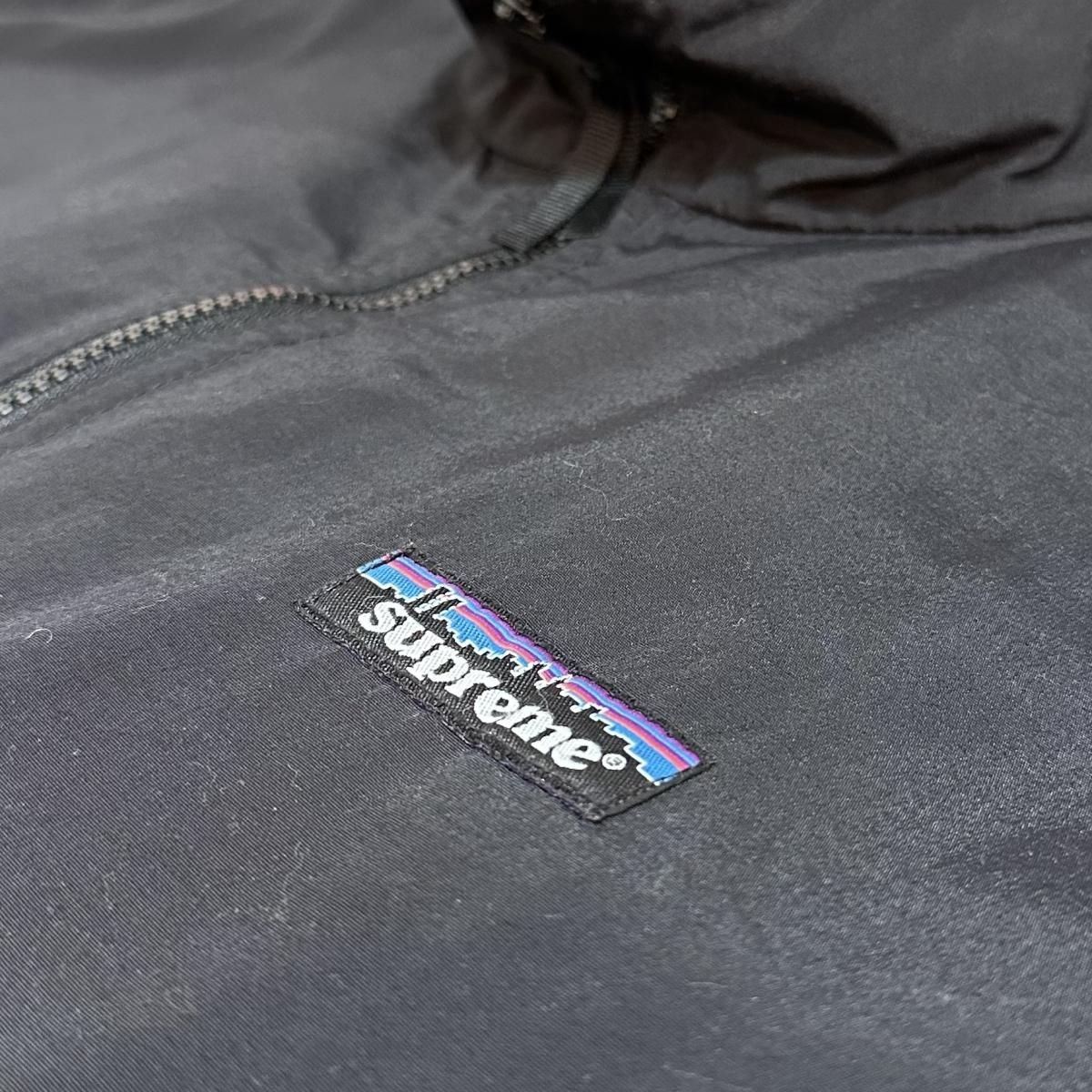 USA製 98AW SUPREME patagonia Logo Nylon Jacket 黒 XL 90s USA製 98AW SUPREME patagonia Logo Nylon Jacket 黒 XL 90s