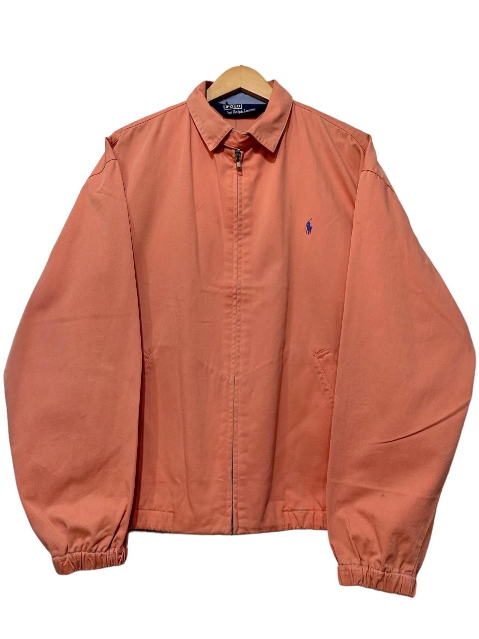 90s Polo Ralph Lauren Cotton Drizzler Jacket オレンジ L ポロラルフ 