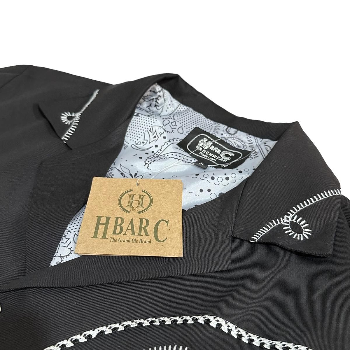 新品 H BAR C The Bolero Western Jacket (BLACK) エイチ 新品 H BAR C The Bolero Western Jacket (BLACK) エイチ