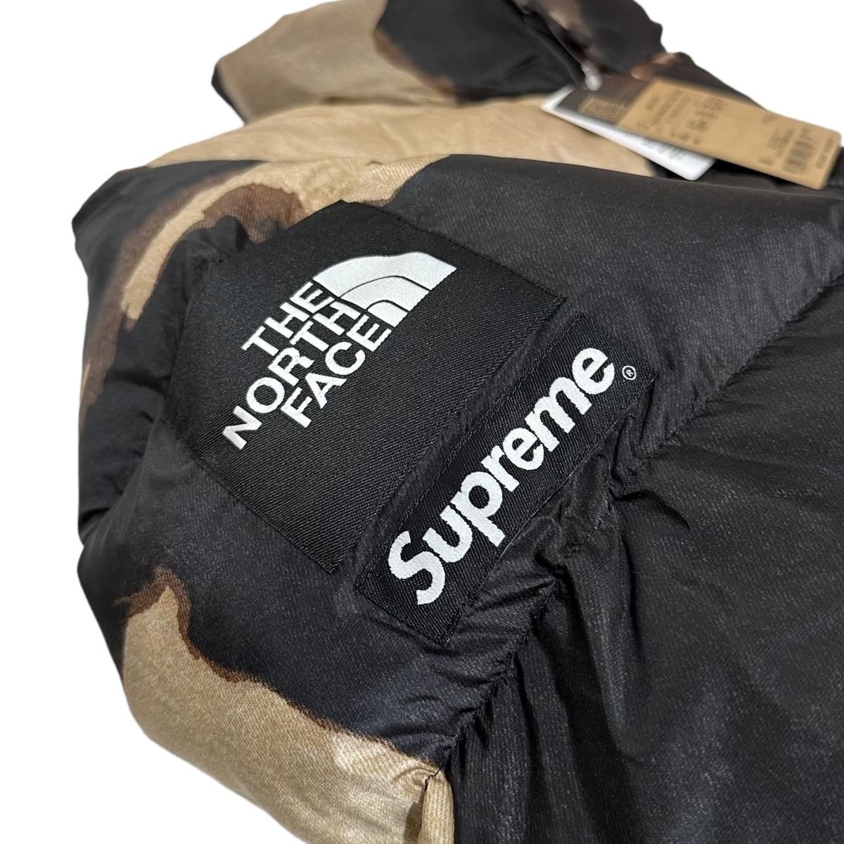 新品 21AW SUPREME Bleached Denim Print Nuptse Jacket 黒 L 新品 21AW SUPREME Bleached Denim Print Nuptse Jacket 黒 L