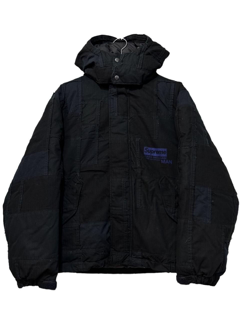 21AW Supreme × JUNYA WATANABE COMME des GARCONS MAN Patchwork Puffy Jacket  黒 M シュプリーム ジュンヤワタナベ ギャルソン - NEWJOKE ONLINE STORE