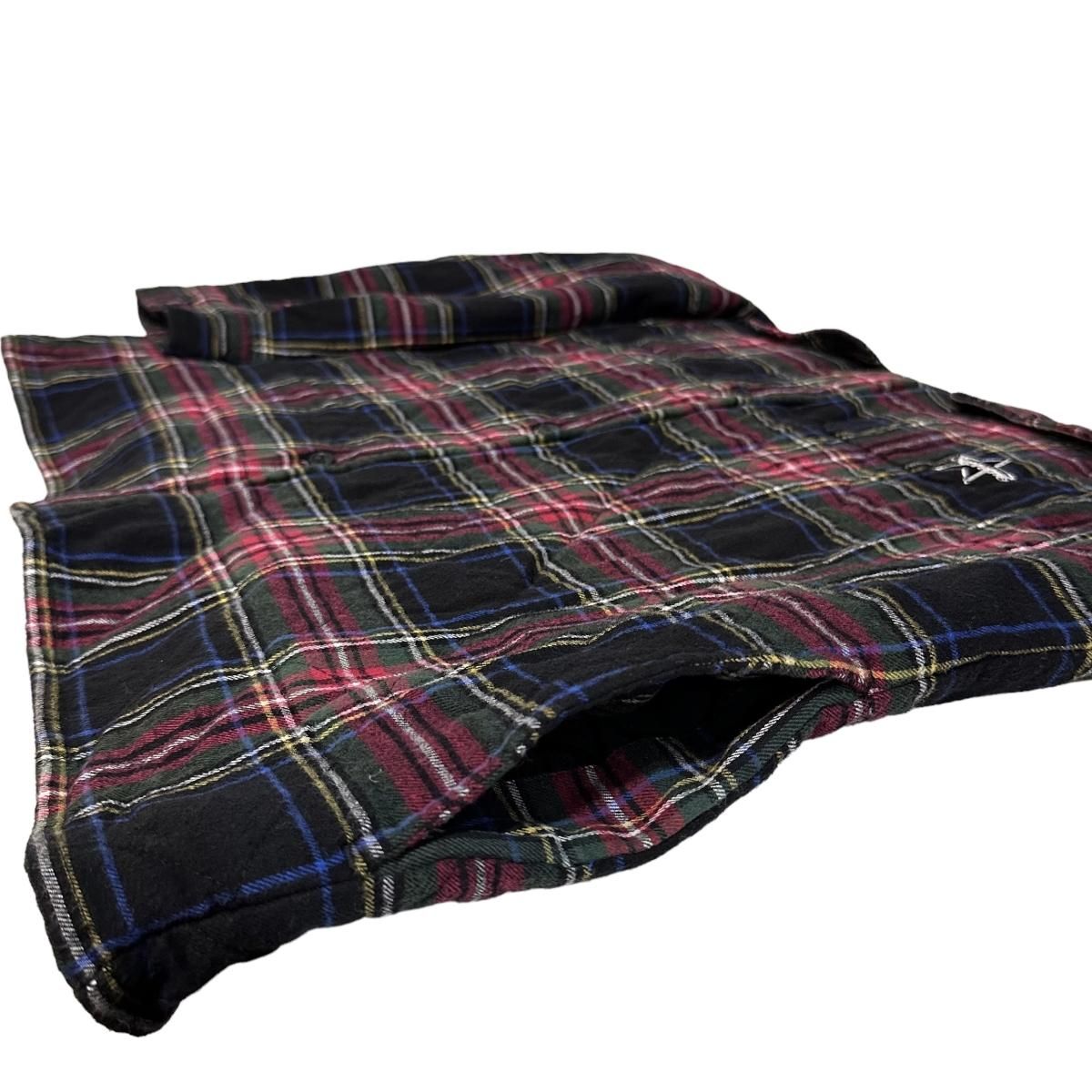 21AW SUPREME Quilted Plaid Flannel Shirt 黒 XL シュプリーム 21AW SUPREME Quilted Plaid Flannel Shirt 黒 XL シュプリーム