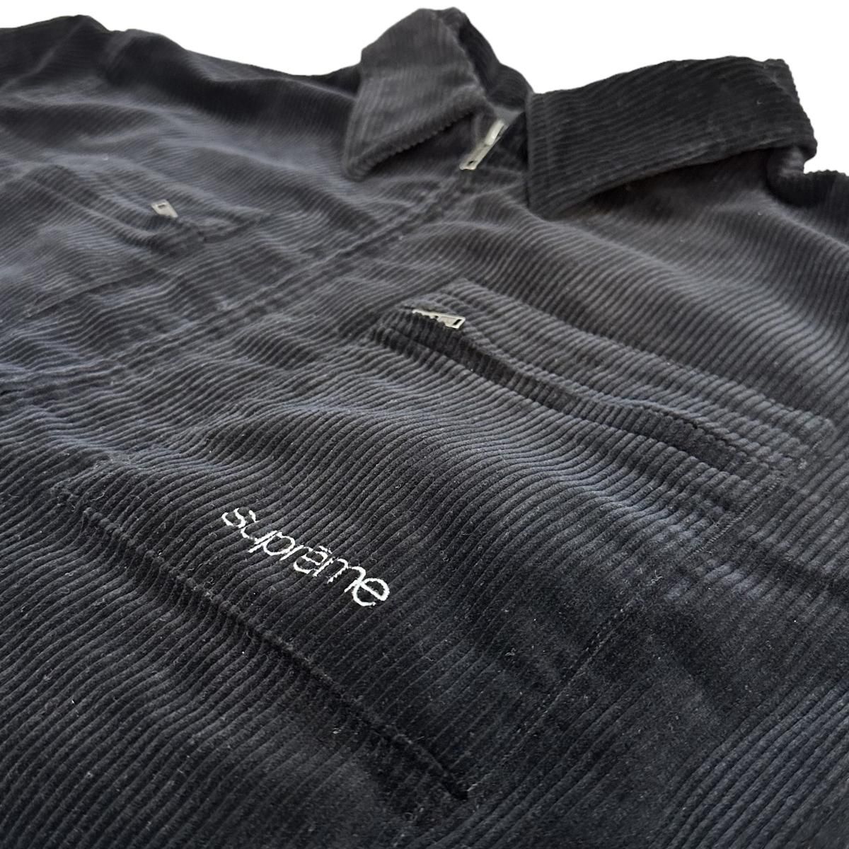 新品 21AW SUPREME Corduroy Zip Jacket 黒 XL シュプリーム 新品 21AW SUPREME Corduroy Zip Jacket 黒 XL シュプリーム