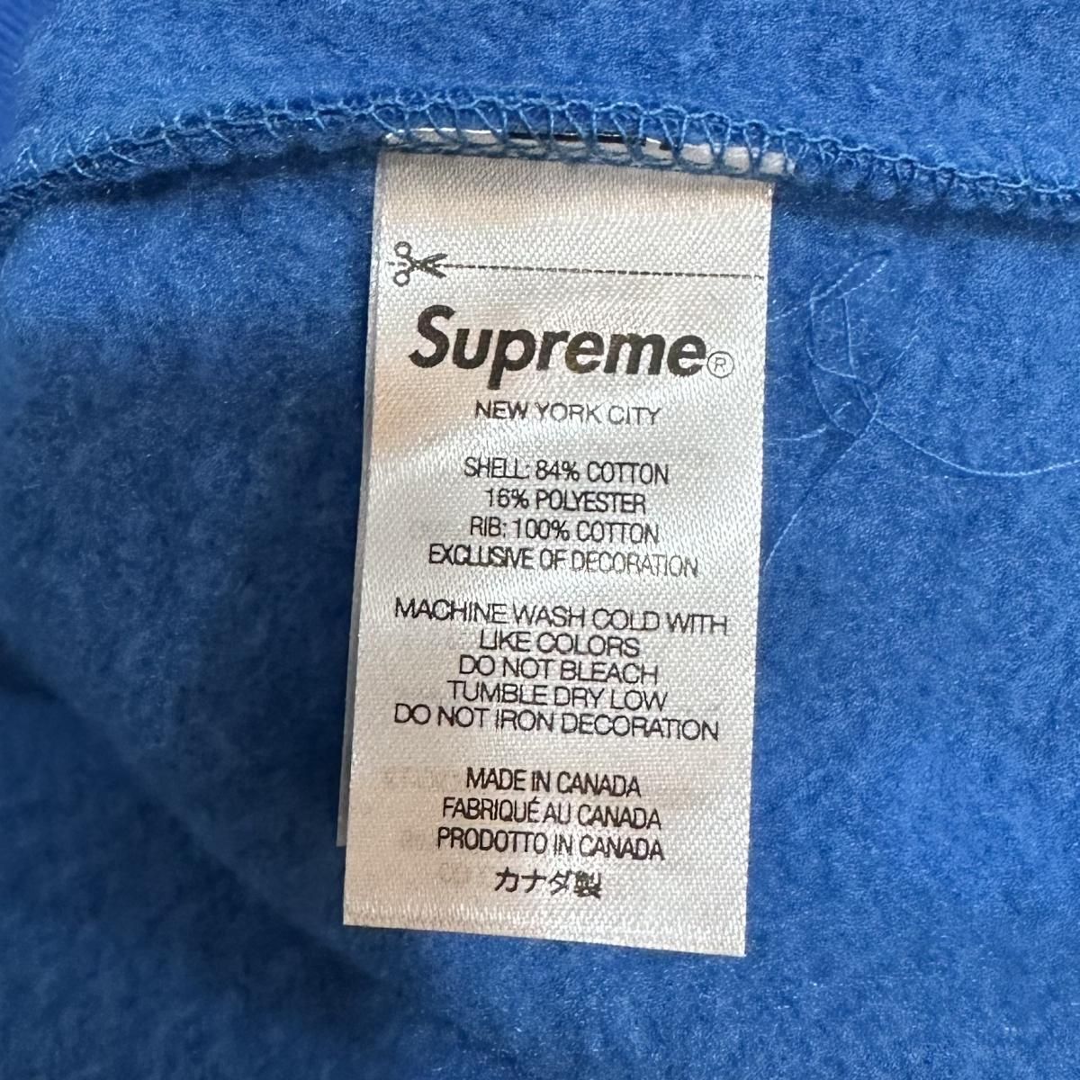 新品 22AW SUPREME Box Logo Crewneck 青 XL シュプリーム 新品 22AW SUPREME Box Logo Crewneck 青 XL シュプリーム