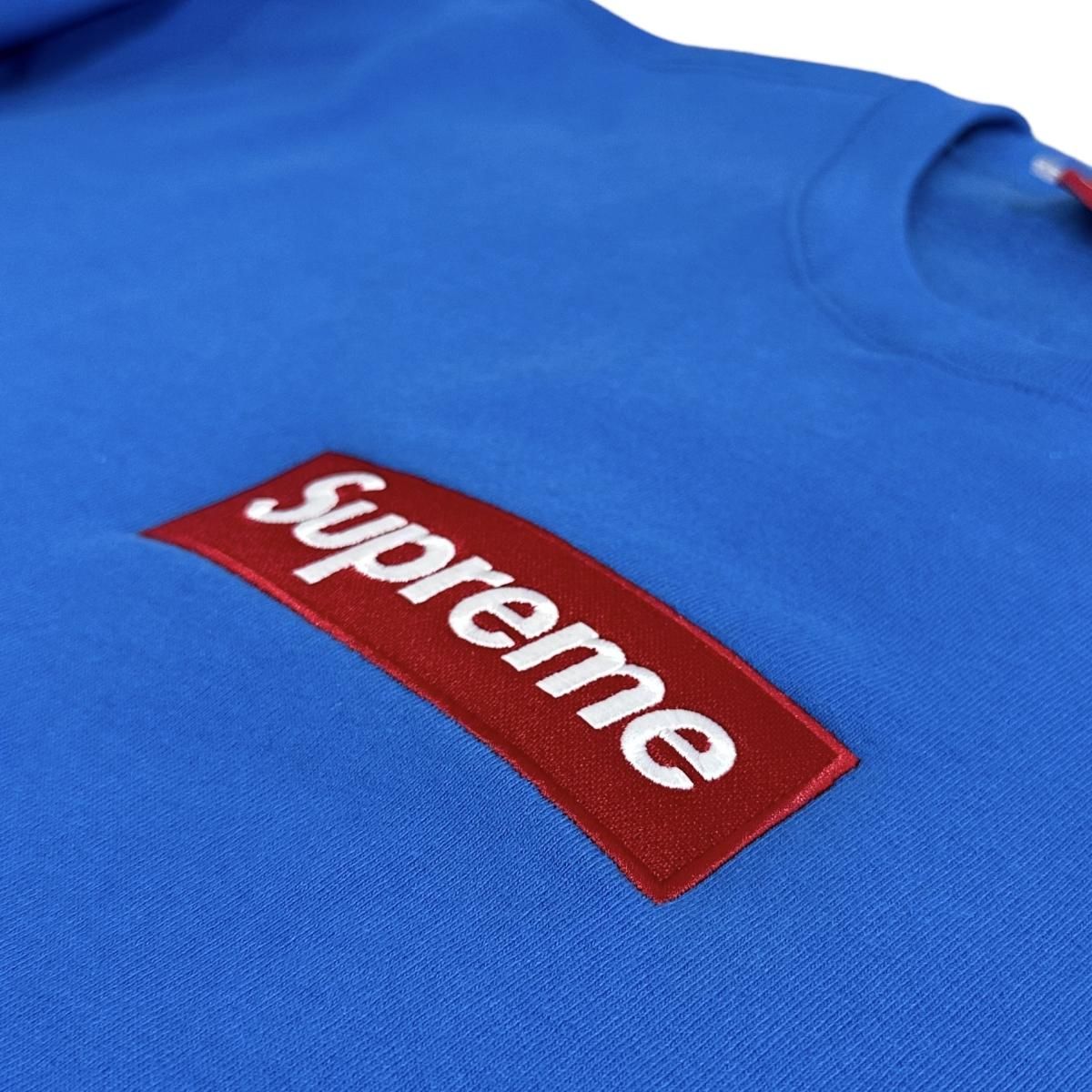 新品 22AW SUPREME Box Logo Crewneck 青 XL シュプリーム 新品 22AW SUPREME Box Logo Crewneck 青 XL シュプリーム