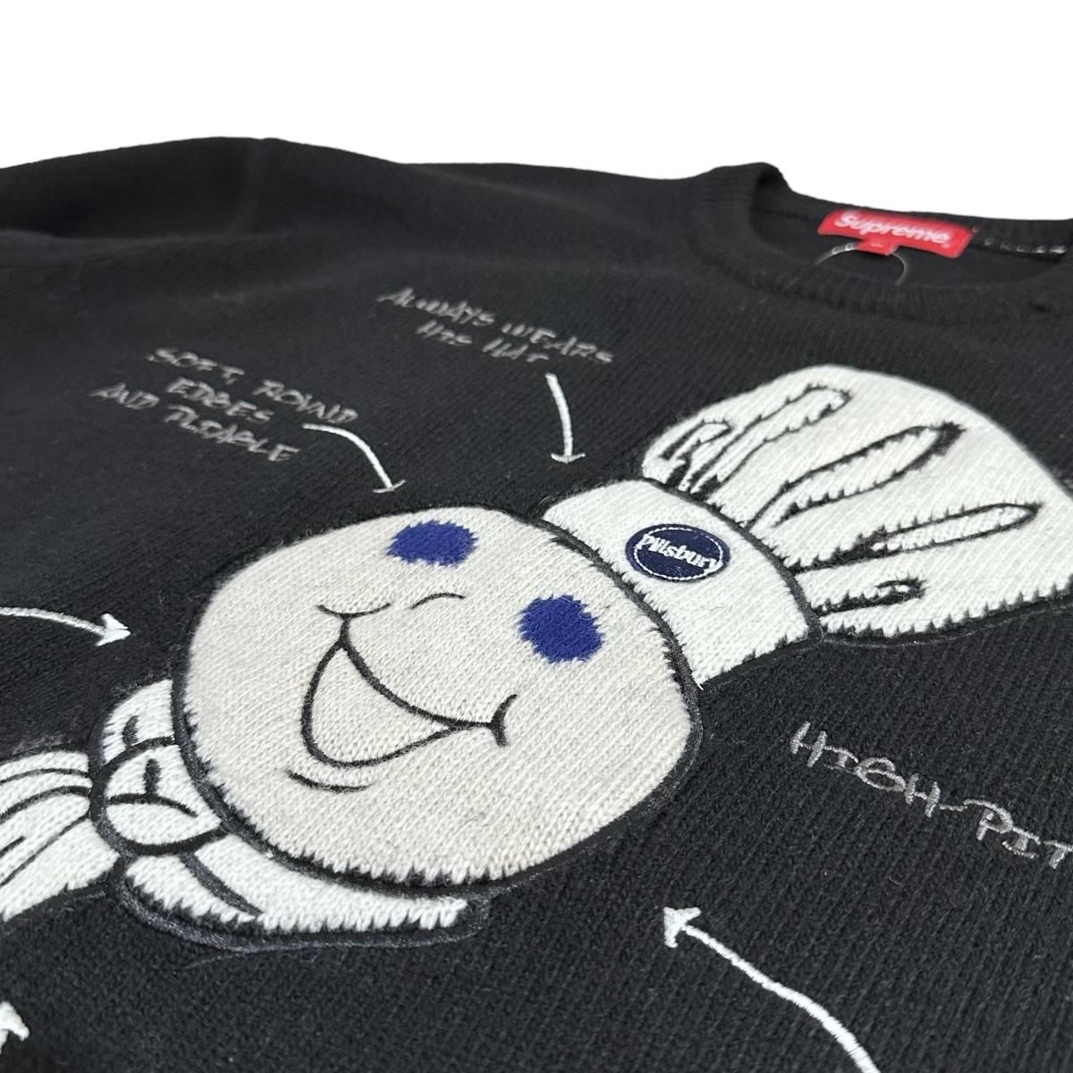 新品22AW SUPREME Doughboy Sweater 黒 XL シュプリーム 新品22AW SUPREME Doughboy Sweater 黒 XL シュプリーム