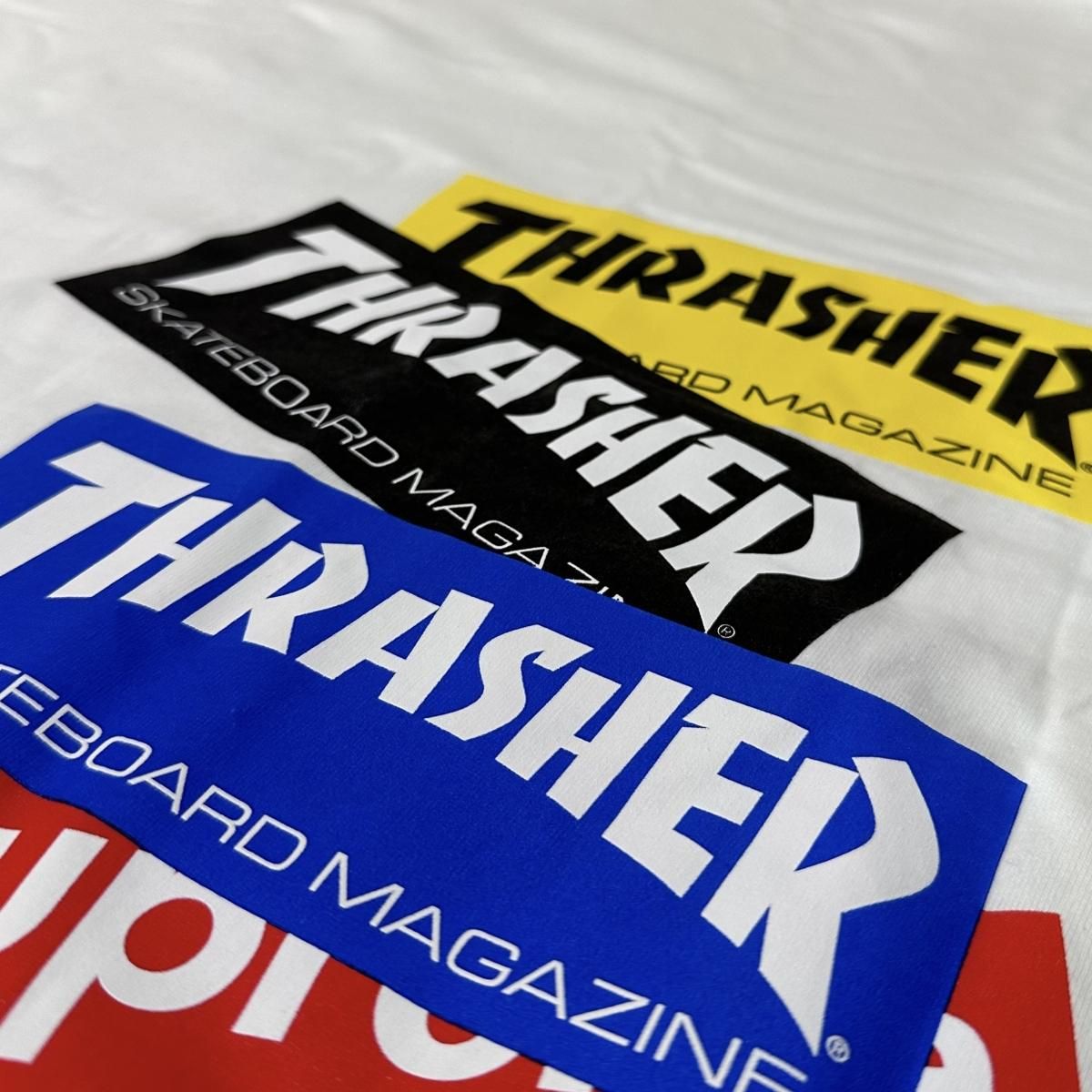 新品 21AW SUPREME × THRASHER Multi Logo L/S Tee 白 XL シュプリーム 