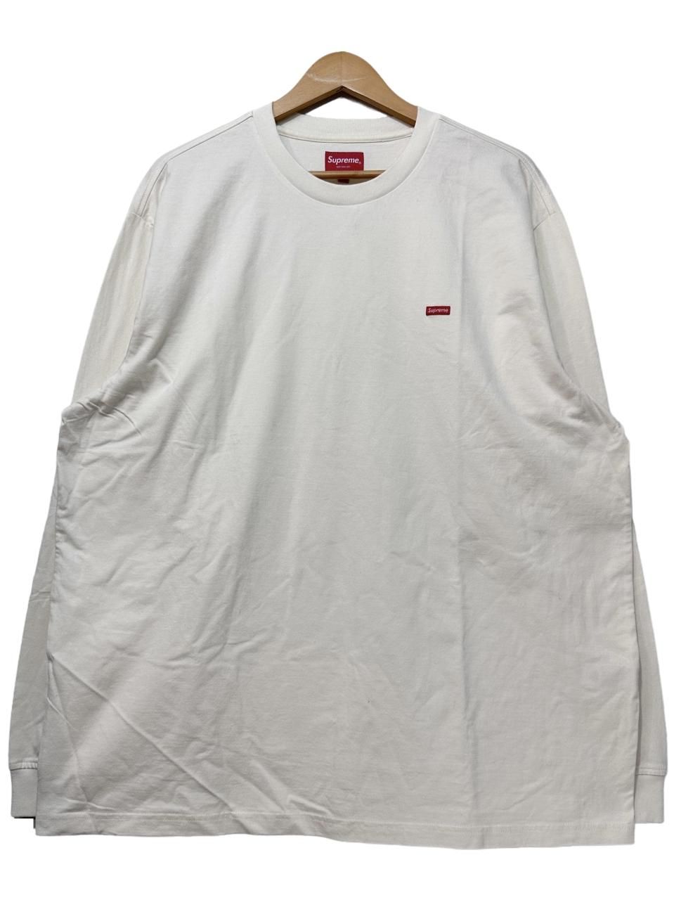 Tシャツ/カットソー(七分/長袖)supreme  small Box L/S Tee ホワイト　XL