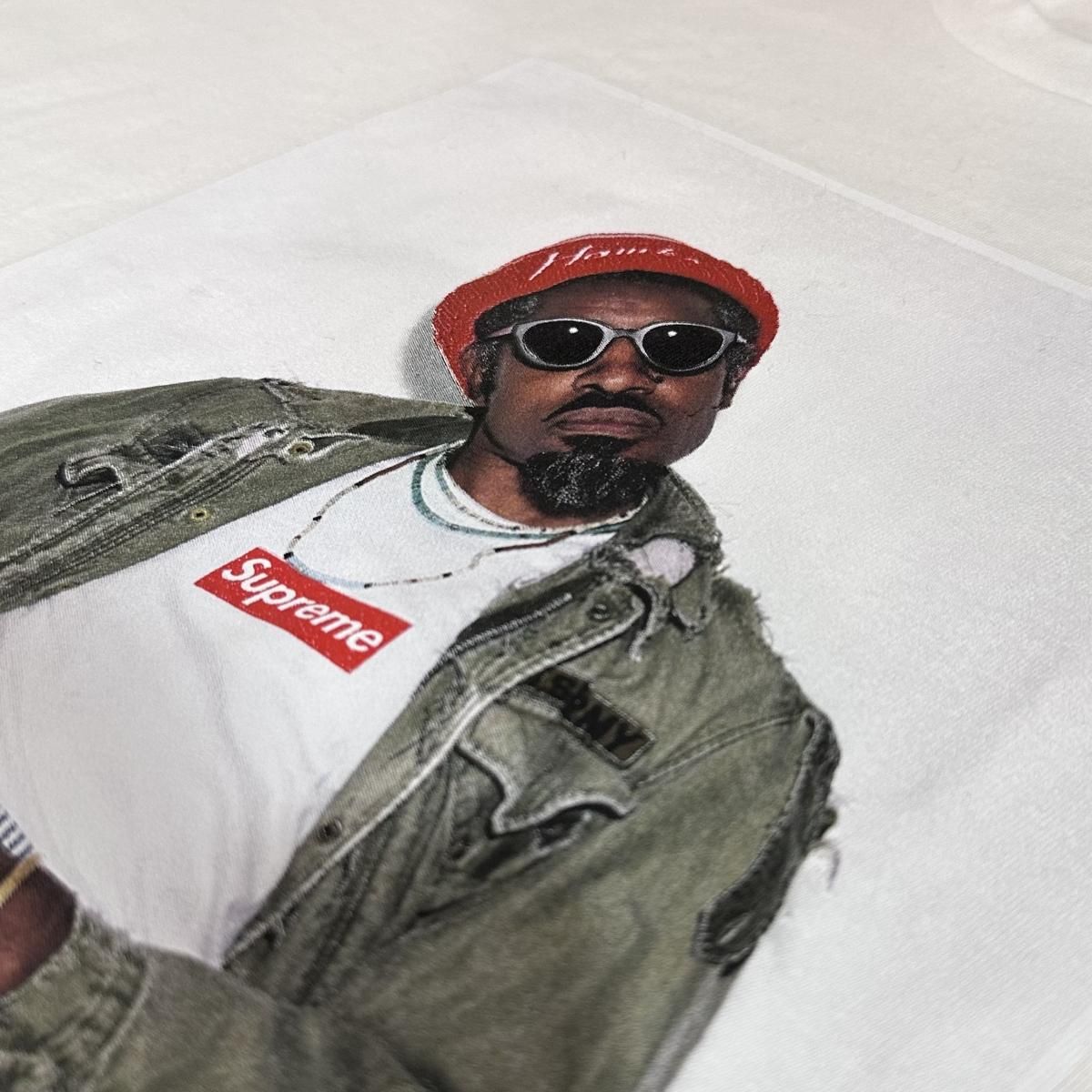 新品 2022AW SUPREME Andre 3000 Tee 白 XXL シュプリーム 新品 2022AW SUPREME Andre 3000 Tee 白 XXL シュプリーム