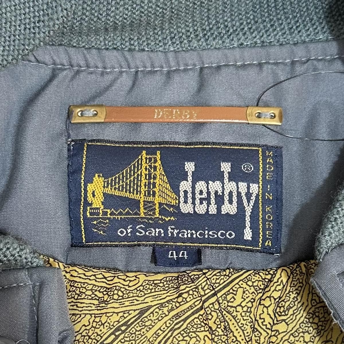 80s Derby of San Francisco Derby Jacket 青 44 ダービーオブ 80s Derby of San Francisco Derby Jacket 青 44 ダービーオブ