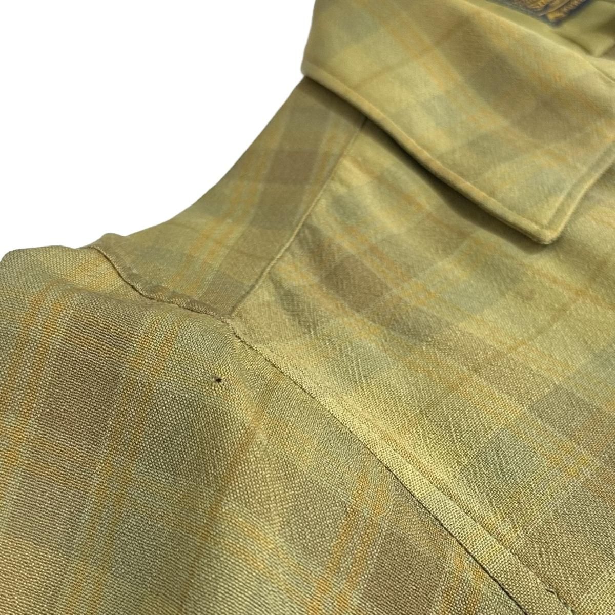60s PENDLETON Check Wool L/S Shirt オリーブカーキ M ペン 60s PENDLETON Check Wool L/S Shirt オリーブカーキ M ペン