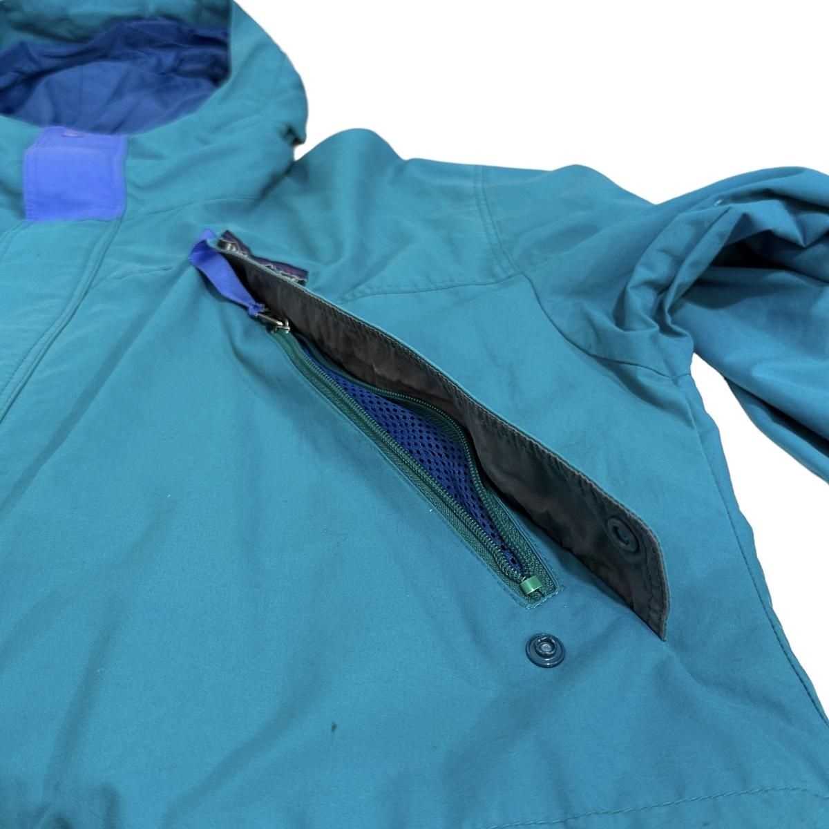 91年製 patagonia Storm Jacket 緑青 S 90s パタゴニア ストーム 91年製 patagonia Storm Jacket 緑青 S 90s パタゴニア ストーム