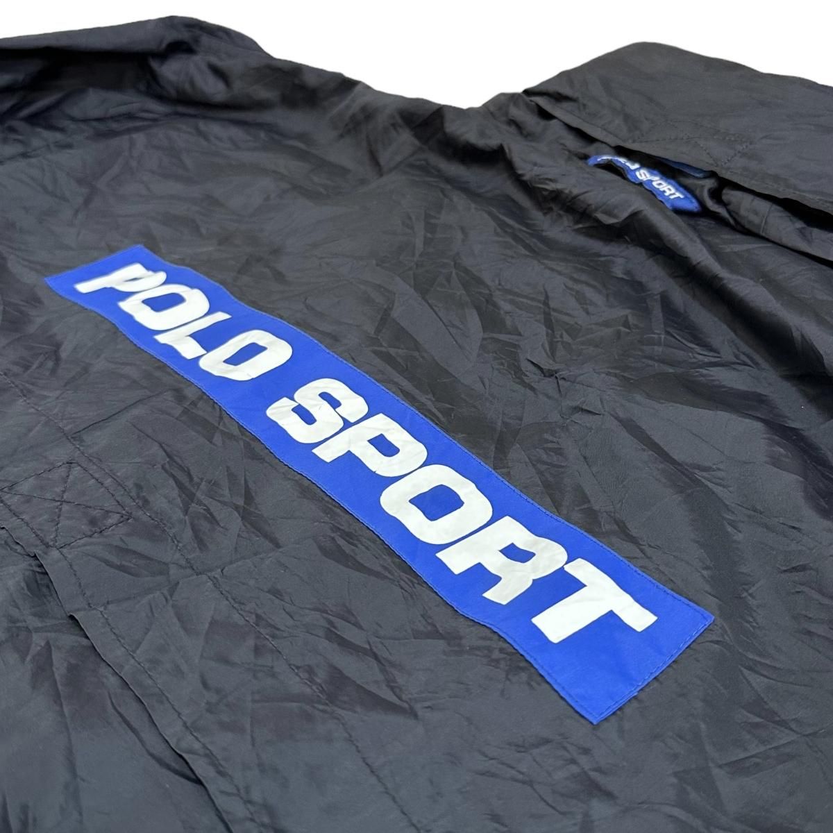 90s POLO SPORT Half-Zip Nylon Pullover Jacket 黒 XXL ポロ 90s POLO SPORT Half-Zip Nylon Pullover Jacket 黒 XXL ポロ