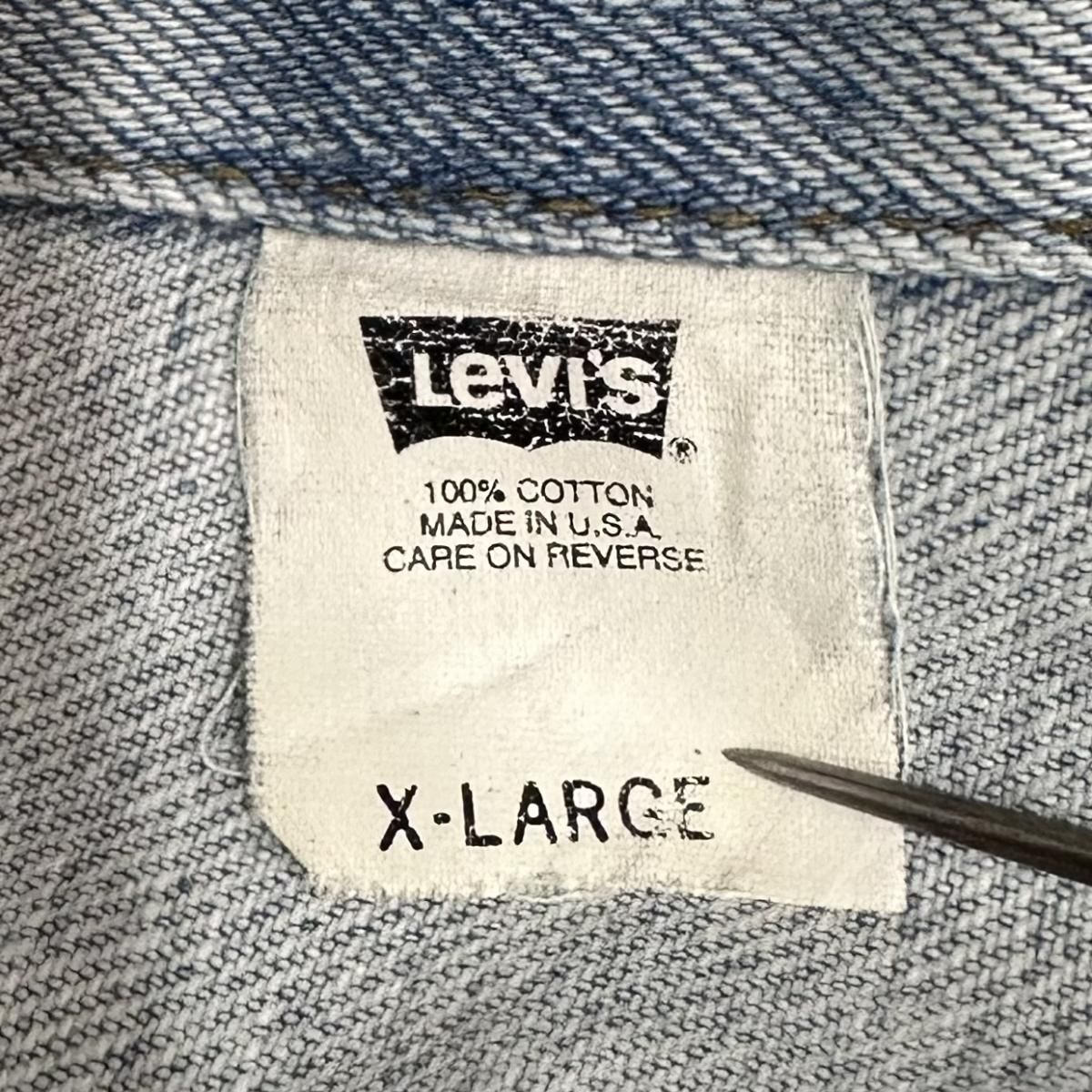 USA製 95年 Levi's 70507-4834 Denim Jacket 青 XL 90s Levis USA製 95年 Levi's 70507-4834 Denim Jacket 青 XL 90s Levis