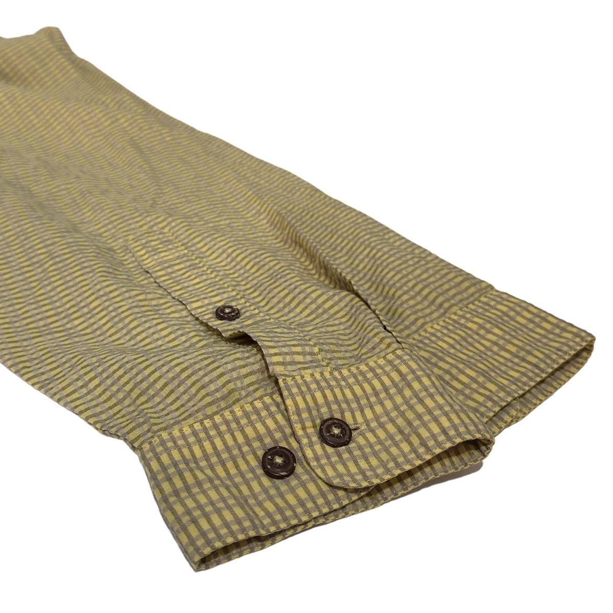 90s~00s patagonia Seersucker Check L/S Shirt 黄 L パタゴニア 90s~00s patagonia Seersucker Check L/S Shirt 黄 L パタゴニア