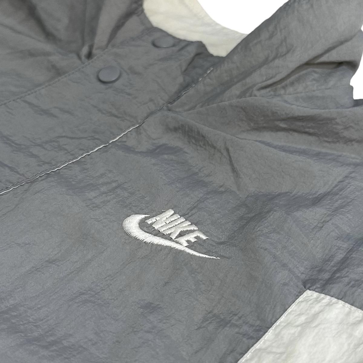 90s NIKE Logo Nylon Jacket 灰 XL ナイキ ナイロンジャケット 90s NIKE Logo Nylon Jacket 灰 XL ナイキ ナイロンジャケット