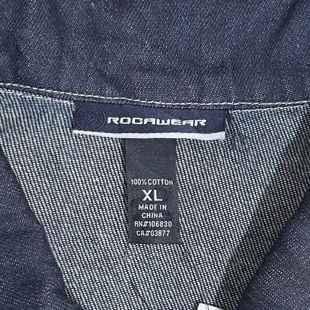 00s ROCA WEAR Denim Jacket 紺 XL ロカウェア デニムジャケット G