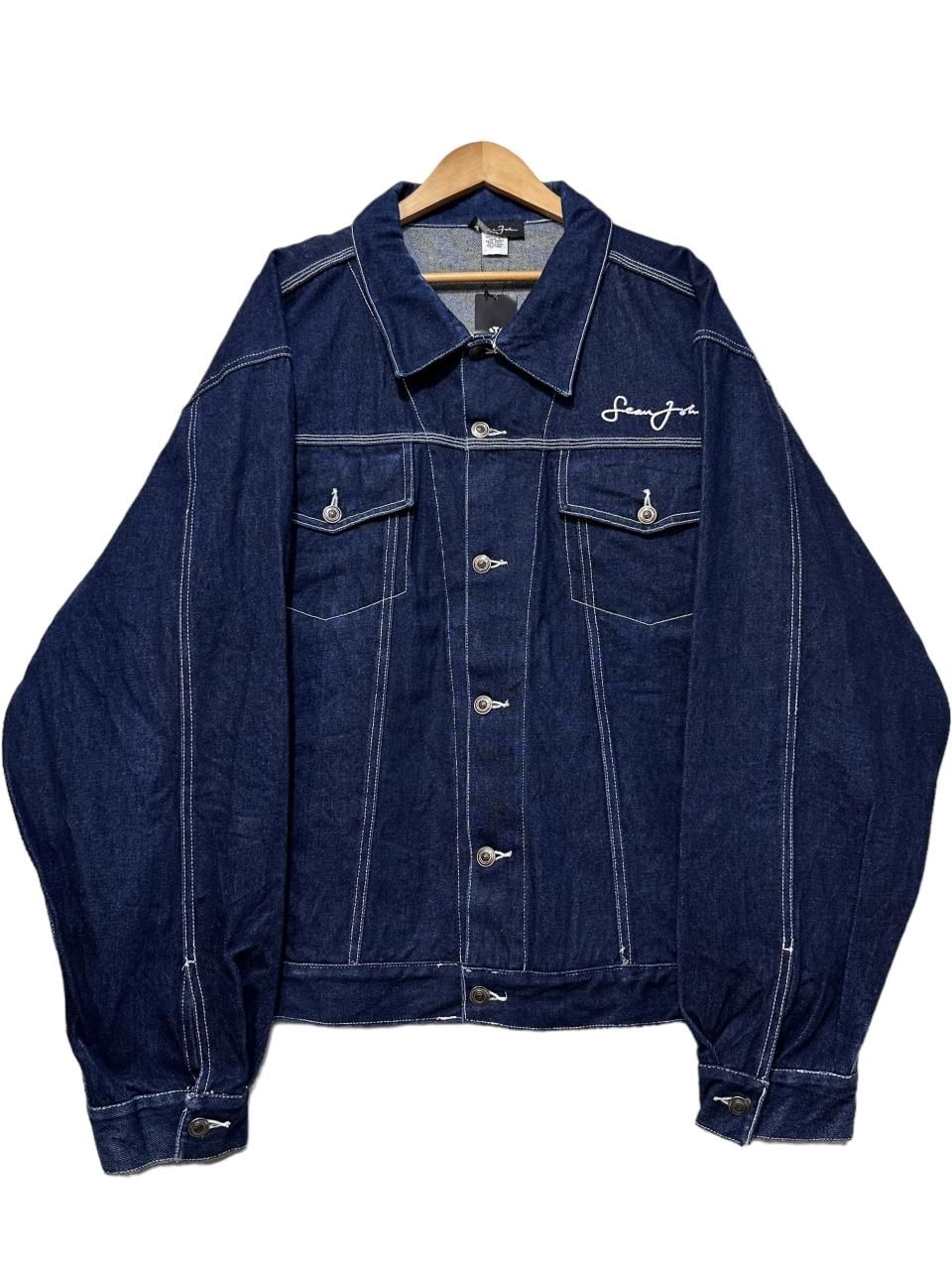 00s Sean John Denim Jacket 紺 XXL ショーンジョン デニムジャケット