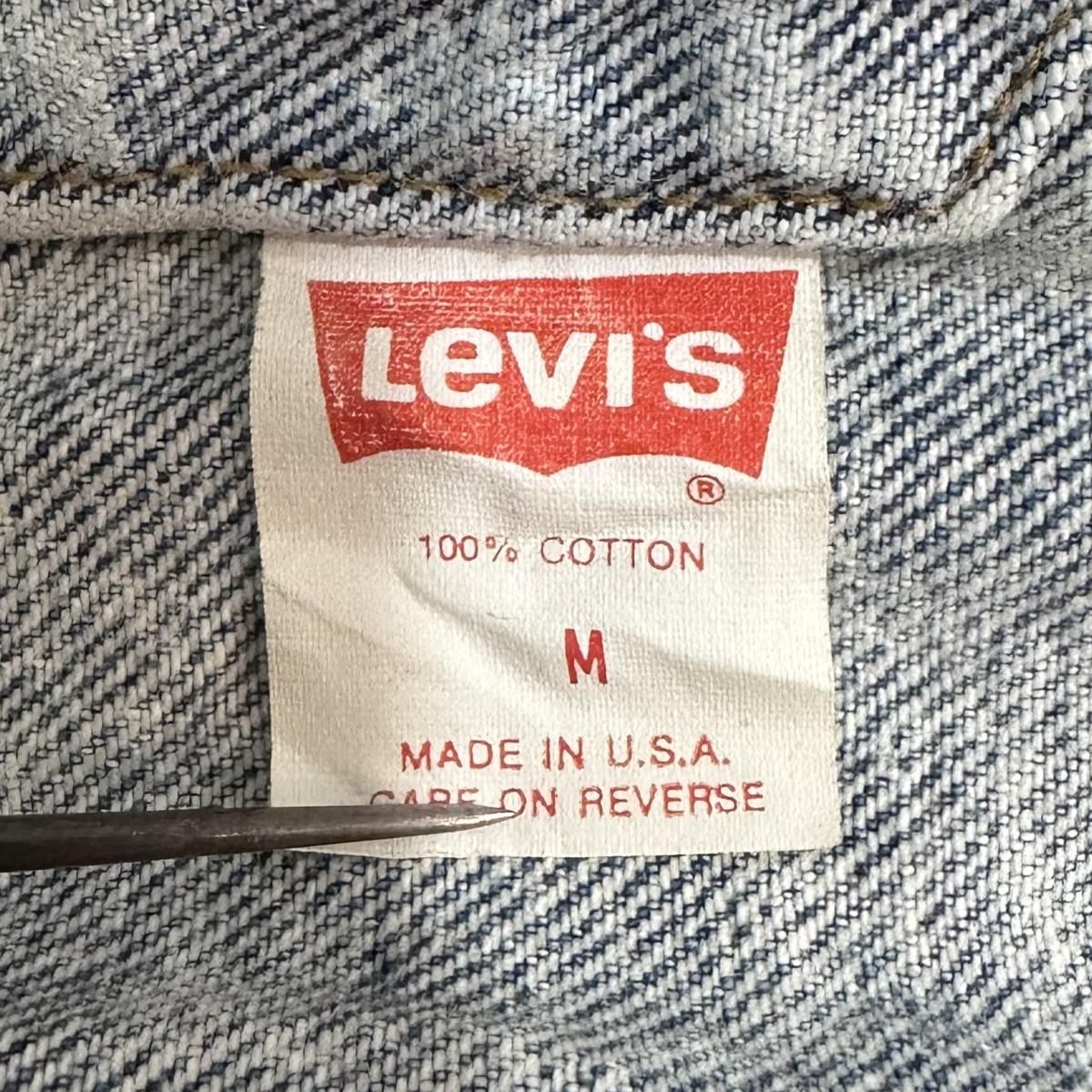 USA製 87年 Levi's 70507-0219 Chemical Wash Denim Jacket 青 M USA製 87年 Levi's 70507-0219 Chemical Wash Denim Jacket 青 M