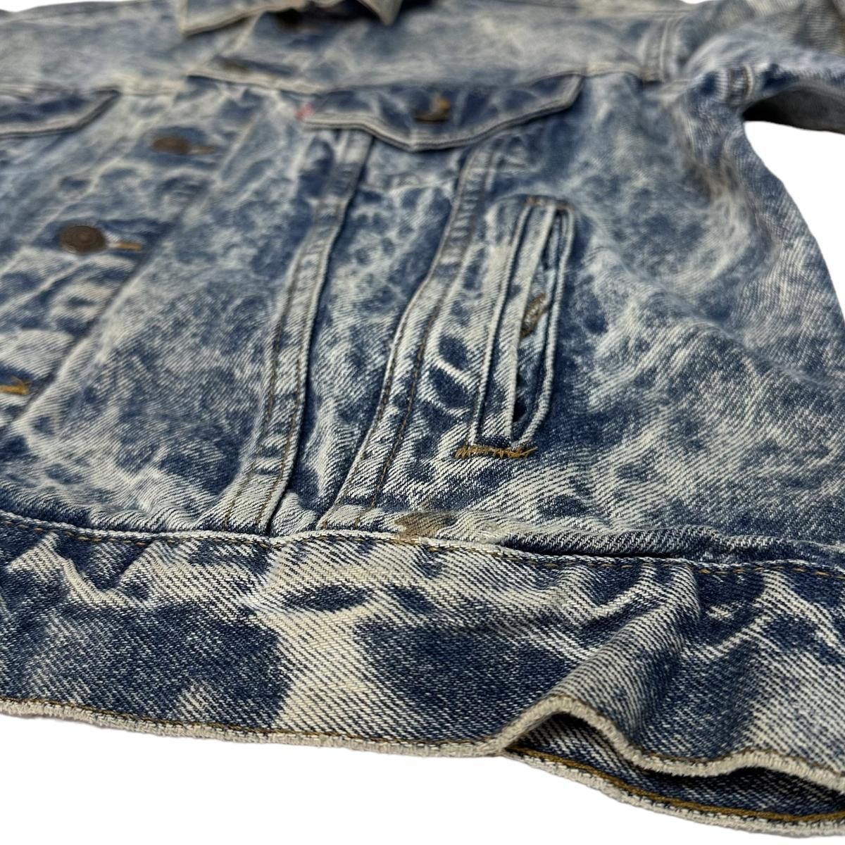 USA製 87年 Levi's 70507-0219 Chemical Wash Denim Jacket 青 M USA製 87年 Levi's 70507-0219 Chemical Wash Denim Jacket 青 M
