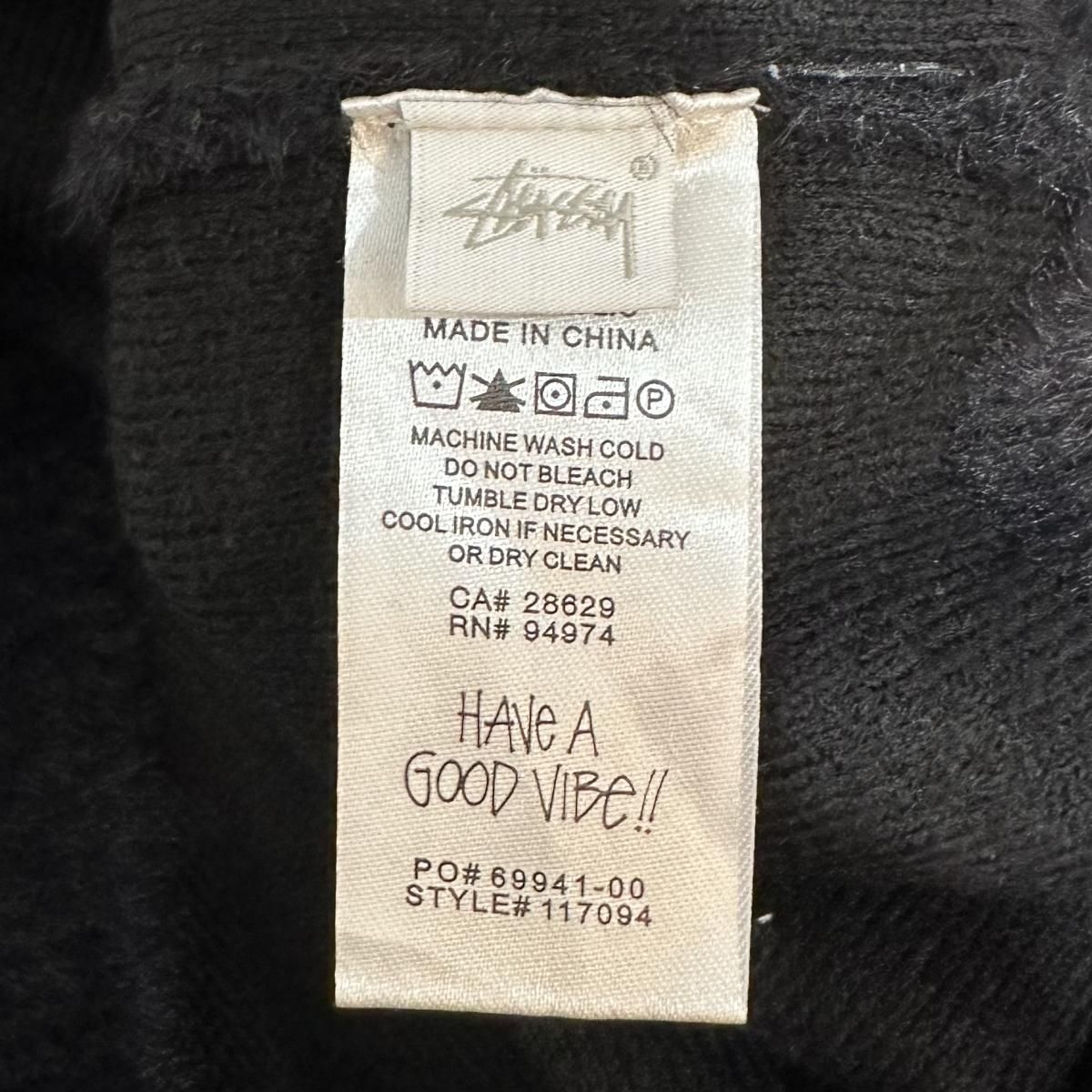 22AW STUSSY Shaggy Cardigan 黒 M ステューシー シャギー 22AW STUSSY Shaggy Cardigan 黒 M ステューシー シャギー