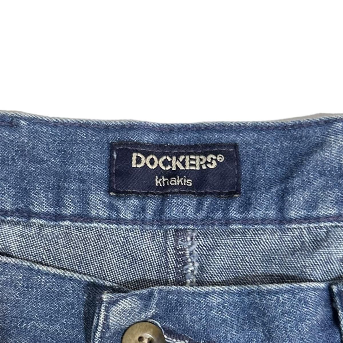 00s DOCKERS 2 Tuck Denim Pants 紺 W35×L28 ドッカーズ デニム 00s DOCKERS 2 Tuck Denim Pants 紺 W35×L28 ドッカーズ デニム